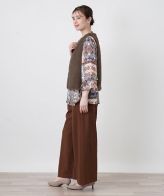 フェイクファーベスト【Leilian WHITE LABEL