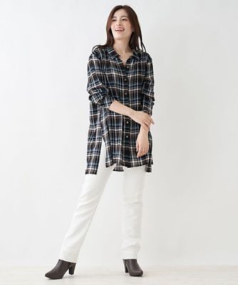 ＜Leilian plus house (Women/大きいサイズ)＞チェック柄ブラウス【プラス企画】