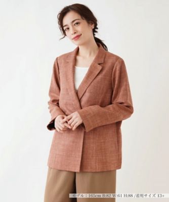 ＜Leilian plus house (Women/大きいサイズ)＞ダブルブレストジャケット【Ｌｅｉｌｉａｎ　ｔｈｅ　ｗｅｅｋ】