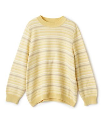 ＜Leilian plus house (Women/大きいサイズ)＞配色ボーダーニット