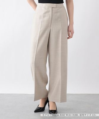 ＜Leilian plus house (Women/大きいサイズ)＞センタープレスセミワイドパンツ