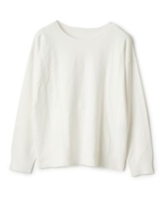 ＜Leilian plus house (Women/大きいサイズ)＞レースモチーフニットプルオーバー