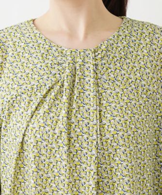 ジオメトリック柄７分袖カットソー【ＲＯＣＨＡＳ　Ｐｒｅｍｉｅｒｅ】
