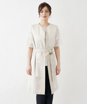 ＜Leilian plus house (Women/大きいサイズ)＞ロングベスト【ＲＯＣＨＡＳ　Ｐｒｅｍｉｅｒｅ】