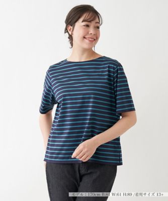 ＜Leilian plus house (Women/大きいサイズ)＞ボーダープルオーバー【プラス企画】