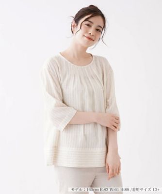 シャーリングスリーブブラウス【ROCHAS Premiere