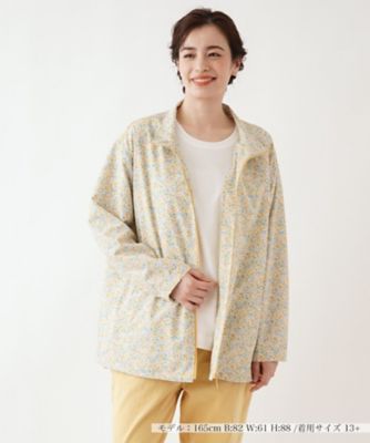 ＜Leilian plus house (Women/大きいサイズ)＞フラワージップアップジャケット【Ｌｅｉｌｉａｎ　ｔｈｅ　ｗｅｅｋ】