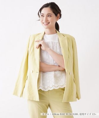 ＜Leilian plus house (Women/大きいサイズ)＞リネンジャケット