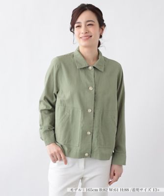 Leilian plus house (Women/大きいサイズ)/レリアン　プラスハウス 製品染めジャケット【Leilian the week】