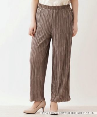 ＜Leilian plus house (Women/大きいサイズ)＞ワイドプリーツパンツ【Ｌｅｉｌｉａｎ　ｔｈｅ　ｗｅｅｋ】