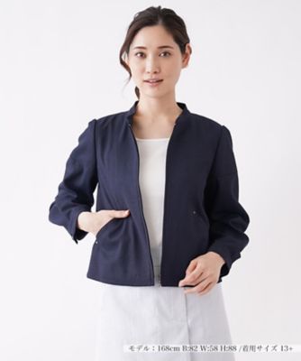 ＜Leilian plus house (Women/大きいサイズ)＞ジップアップブルゾン