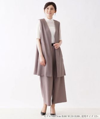 セットアップ対応商品】ノーカラーベスト | Leilian plus house