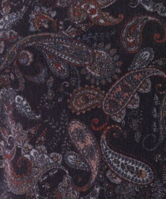 シアーペイズリープリントハイネックカットソー【パワーネット