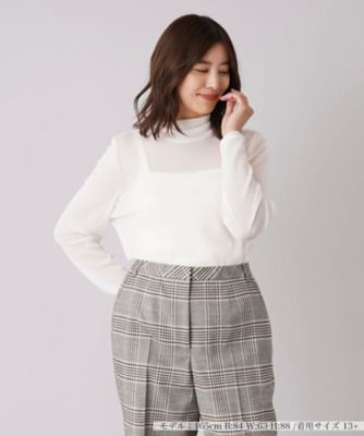 シアーハイネックトップス | Leilian plus house (Women/大きいサイズ