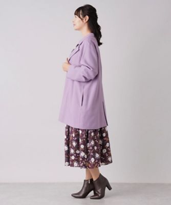 ラグランロングジャケット　【ＲＯＣＨＡＳ　Ｐｒｅｍｉｅｒｅ】