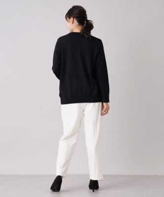 クルーネックニットカーディガン | Leilian plus house (Women