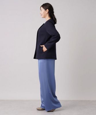 ノーカラーショートコート【ｍｙ　ｐｅｒｆｅｃｔ　ｗａｒｄｒｏｂｅ】