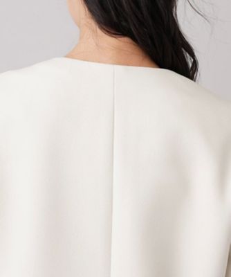 ノーカラーショートコート【ｍｙ　ｐｅｒｆｅｃｔ　ｗａｒｄｒｏｂｅ】