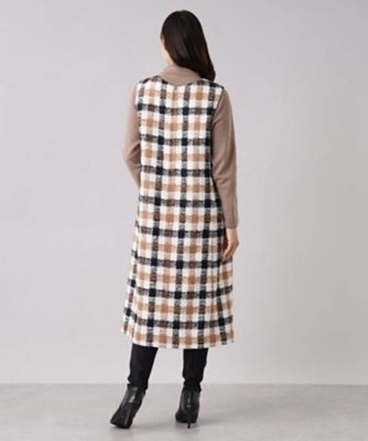 チェック柄ジャンパースカート | Leilian plus house (Women/大きい