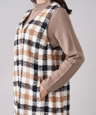 チェック柄ジャンパースカート | Leilian plus house (Women/大きい