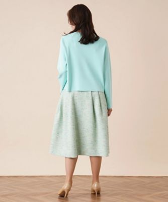 ジップクルーネックカーディガン