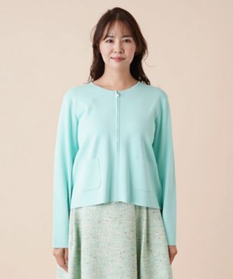 ジップクルーネックカーディガン