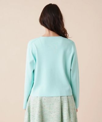 ジップクルーネックカーディガン