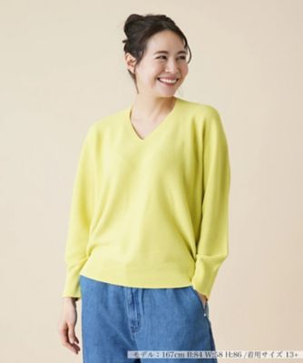 ＜Leilian plus house (Women/大きいサイズ)＞【店舗人気】Ｖネックニットプルオーバー