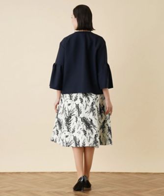 ノーカラージャケット【お出掛けスタイル】【ROCHAS