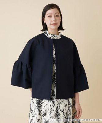 ＜Leilian plus house (Women/大きいサイズ)＞ノーカラージャケット【お出掛けスタイル】【ＲＯＣＨＡＳ　Ｐｒｅｍｉｅｒｅ】
