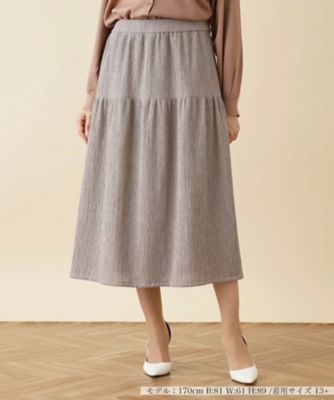 ＜Leilian plus house (Women/大きいサイズ)＞ギャザーロングスカ　ト