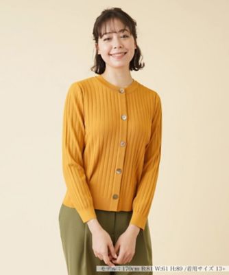 ＜Leilian plus house (Women/大きいサイズ)＞【店舗人気】ワイドリブカーディガン