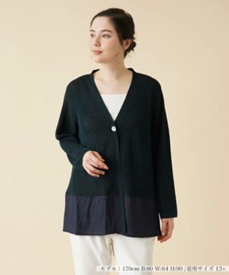 24AW Leilian PLUS HOUSE ロングニットプルオーバー　13＋ Leilian PLUS HOUSE / レリアンプラスハウス （レディース