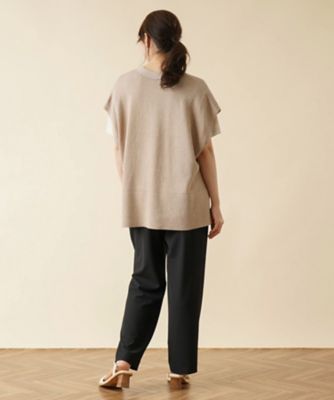 Vネックニットベスト【my Perfect wardrobe
