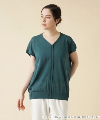 ＜Leilian plus house (Women/大きいサイズ)＞シアーニットプルオーバー