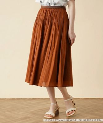 ＜Leilian plus house (Women/大きいサイズ)＞タックミモレスカ　ト