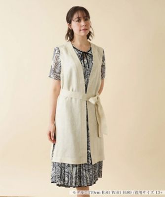＜Leilian plus house (Women/大きいサイズ)＞ロングベスト【ＲＯＣＨＡＳ　Ｐｒｅｍｉｅｒｅ】