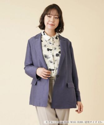 店舗人気】ツイードノーカラージャケット | Leilian plus house