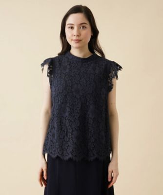 ＜Leilian plus house (Women/大きいサイズ)＞レースノースリーブブラウス【プラス企画】