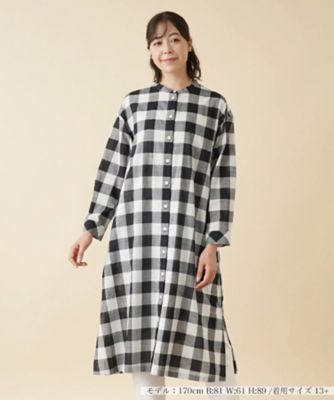 チェック柄チュニックシャツ【プラス企画】 | Leilian plus