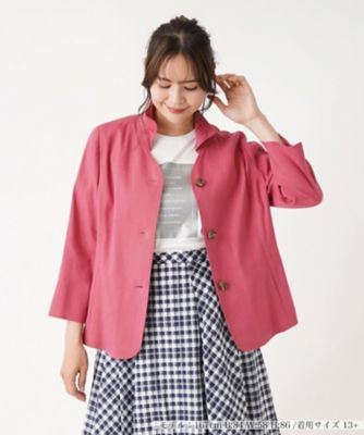 ＜Leilian plus house (Women/大きいサイズ)＞ストレッチサマージャケット【ＲＯＣＨＡＳ　Ｐｒｅｍｉｅｒｅ】