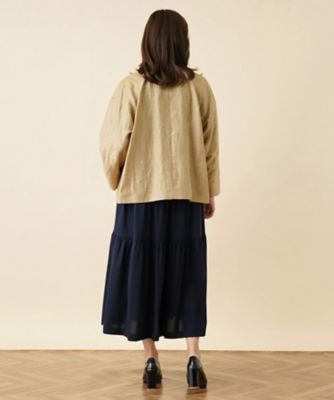ノーカラージャケット | Leilian plus house (Women/大きい