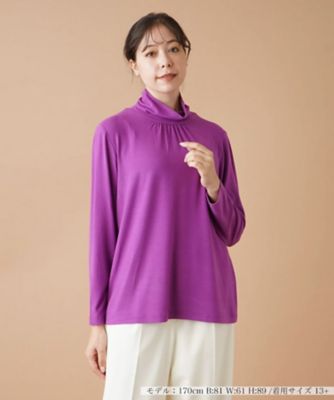 ＜Leilian plus house (Women/大きいサイズ)＞ハイネックカットソー