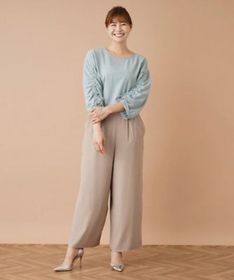 ワンタックワイドパンツ