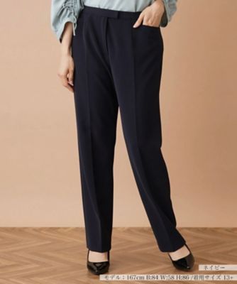 ＜Leilian plus house (Women/大きいサイズ)＞ストレッチセンタープレスパンツ