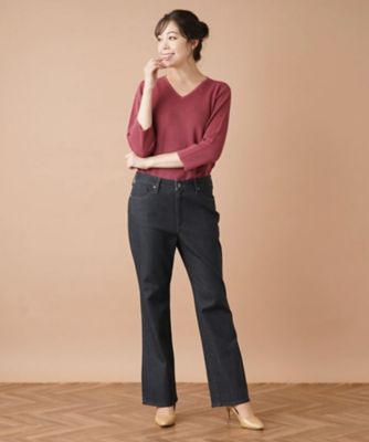 ストレッチブーツカットデニムパンツ【Ｌ　ＪＥＡＮＳ】