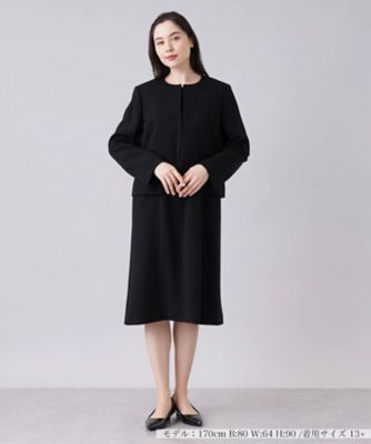 【ブラックフォーマル】ジャケット×ワンピーススーツ
