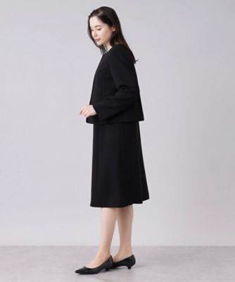 【ブラックフォーマル】ジャケット×ワンピーススーツ