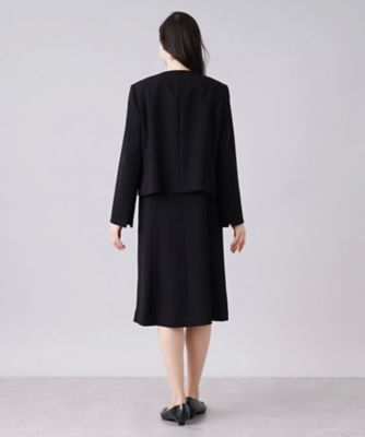 【ブラックフォーマル】ジャケット×ワンピーススーツ