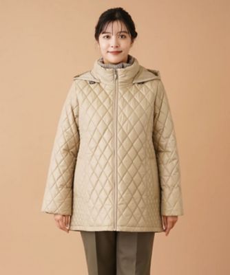 フーデッドキルティングジャケット